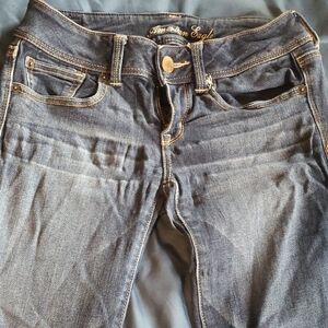 American Eagle Outfitters Women's Blue Jeans Stretch Slim Boot Cut